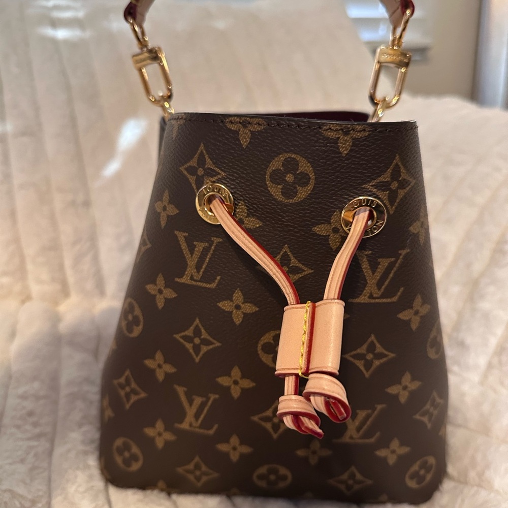 Brown Monogram Bucket Bag